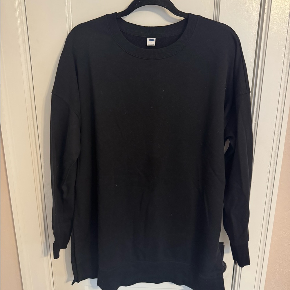 Old Navy Black Sweatshirt Classic Crew Neck